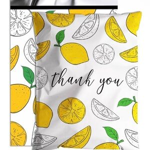 25 count 10X13 Lemon Print Polymailers
